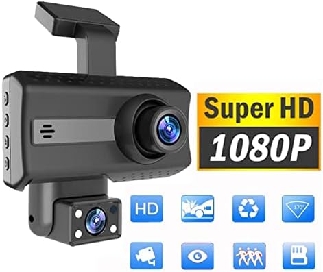 1080p FHD DVR Dash Cam Рекордер За Возење Автомобил 3.0 Инчен Ips Екран Контролна Табла Камера 170° Широк Агол, G-Сензор, Монитор За Паркирање,