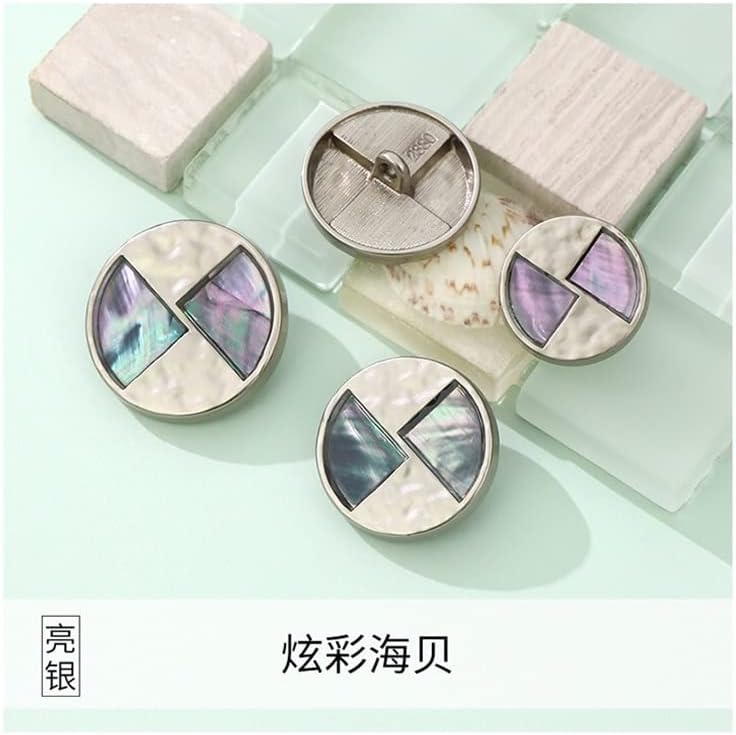 Копчиња во боја на ореви, женски додатоци за декорација на облека за шиење метални копчиња за облека