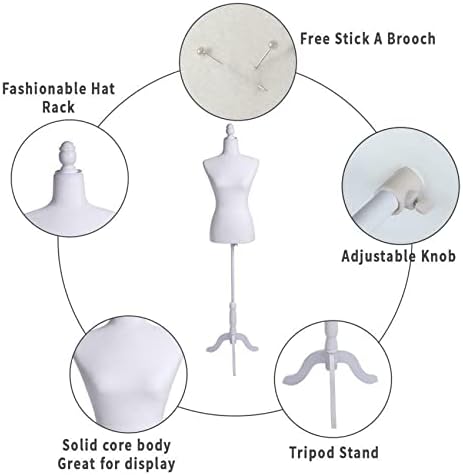 Зејада прилагодлива женска манекенска манекенска форма на фустанот на фустанот со приказ на стативата на статирот