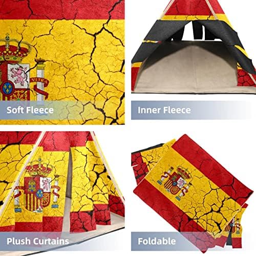 Гвинеја свињи кревет, зајак голем скривница, мали животни гнездо хрчак кафез живеалишта знаме на Шпанија со амблем