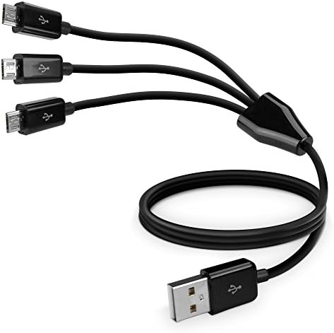 Кабел Boxwave Компатибилен со Yezz Liv1 - Multicharge MicroUSB кабел, повеќе кабел за кабел за полнење микро USB кабел за Yezz
