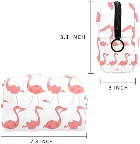 Розова Фламинго Симпатична Патување Шминка Козметичка Торба Организатор За Жени Шминка Четка торба 7, 3х3х5, 1ин