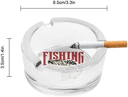 Ми се допаѓа држач за риболов со стакло од стакло од стакло за цигари, симпатична сад за пушење пепел