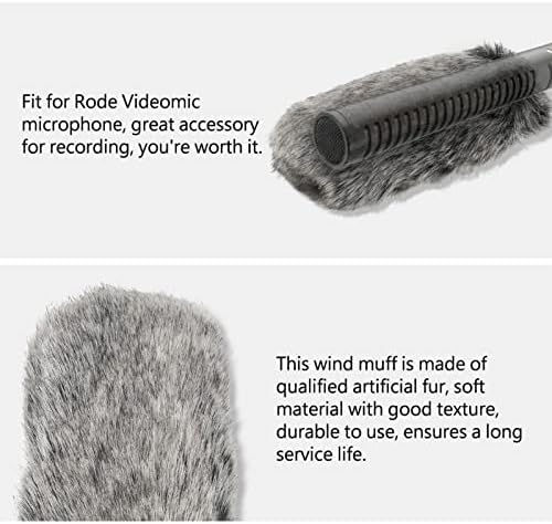 Микрофон за шофершајбна Професионална вештачка крзно ветерно -ветровит микрофон за ветерници за видео -микрофон за видео -видео