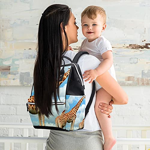 Мајка Жирафа и Бебе Хранење Пелена Торба Торби Мумија Ранец Голем Капацитет Пелена Торба Нега Патна Торба За Нега На Бебиња