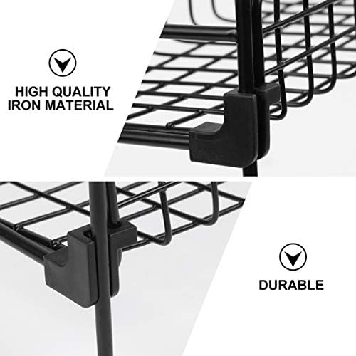 Решетката за складирање на чевли Cabilock 1pc Големина за бања за countertop решетката мала козметичка стоечка издржливост на полици за