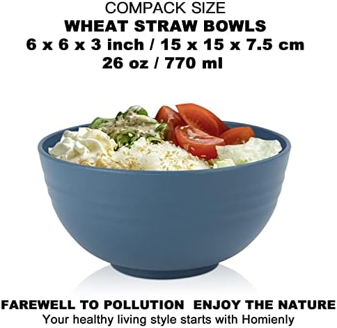 Поставете сет на чинија со житни култури, комплети со пченица слама влакна Нераскинливи лесни чинии