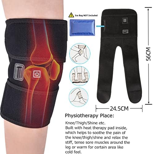 Золени загреана обвивка за заграда на коленото, преносна рампа на коленото за артритис, болка во зглобовите, оток, грчеви, ревматизам,