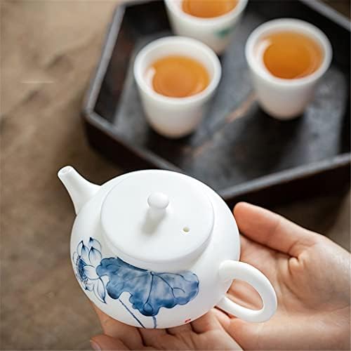 Irdfwh Неостанати рачно насликани керамички чајници Кунг Фу чај сет со филтер-сад за цртање златен чај