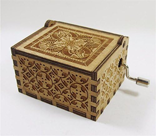 Бискунт Тема на Пинк Пантер Филм Антички издлабена музичка кутија со рака дрвен музички бокст
