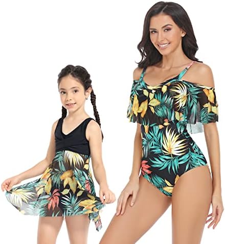 Мама и јас јас костим за капење што одговара на костим за капење за семејни деца за капење Девојки за капење, ковчег на хавајски