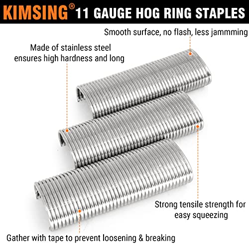 Kimsing - 11 мерач 304 Не'рѓосувачки челик gог прстени, круна од 1 3/4 , 1600 парчиња/кутии, сврзувачки елементи за C50, оградување со тешка жица, Габион