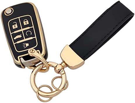Варбермес TPU заштитник клуч за клучеви на капакот, компатибилен со Chevy Chevrolet Equinox Encore Camaro Cruze Malibu Impala Buick Regal Lacrosse