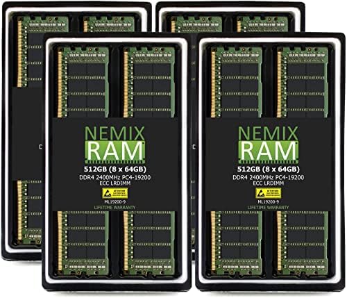 2тб Комплет DDR4-2400 PC4 - 19200 ECC Оптоварување Намалена Меморија За ASRock Rack ROMED8-2T AMD Епик Одбор ОД НЕМИКС RAM меморија