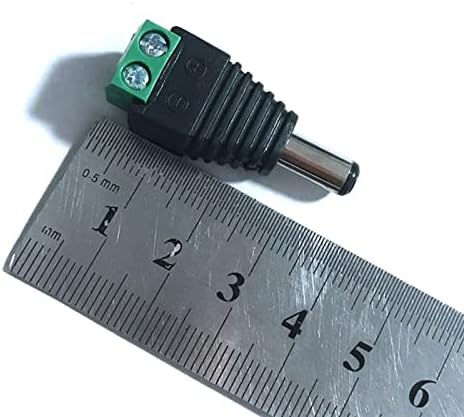 Anifm 5 Поставете CCTV камери 2.1 mm x 5,5 mm Femaleенски машки DC Anower приклучок DC Power Femaleенски приклучок Адаптер за приклучок за