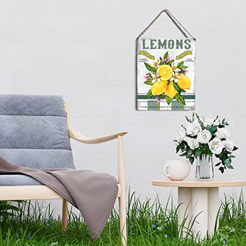Фармхаус лимонада дрвена знак wallид декор рустикален свеж лимонс дрво плакета за висечки знаци за декорација за домашна кујна