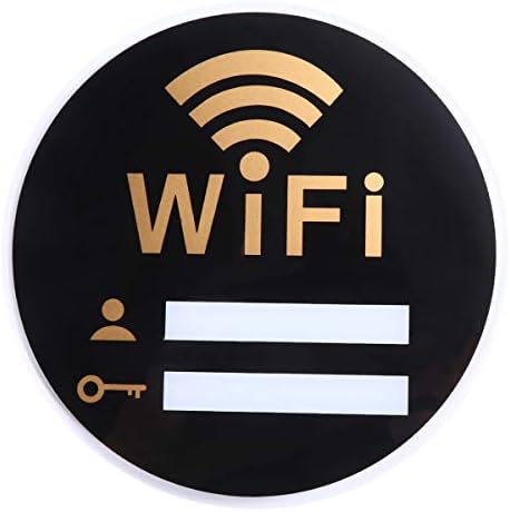 Канцелариски Налепници Извонреден Акрилен Wifi Знак Корисна Налепница За Ѕид Акрилен Потсетник Практична Wifi Лозинка Акрилен