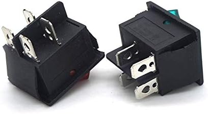 Завртки од 10 парчиња врски за вклучување на прекинувачот за прекинувач на прекинувачот I/O 4 пинови со светлина 16A 250VAC 20A