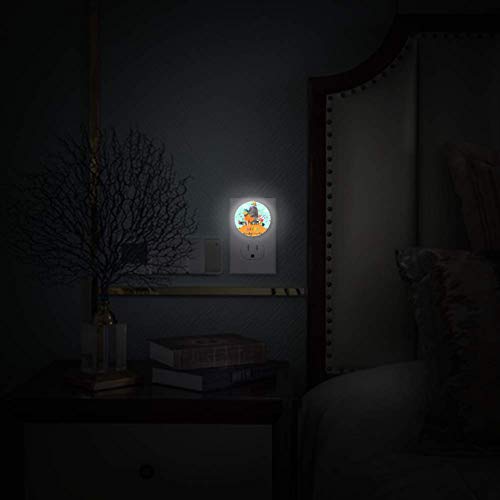 LED ноќно светло со среќни животни на Денот на благодарноста мисирка лисица ноќно светло приклучок во wallид со сензор за самракот