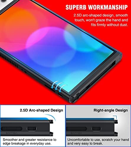 2 пакет прекинувач за заштитник на OLED екран за Nintendo Switch OLED, темперамент стакло OLED прекинувач заштитник на екранот со