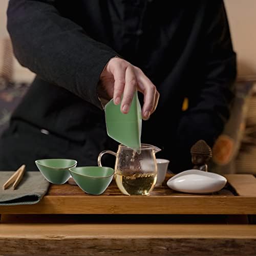 Upkoch чај сад чај цедалка керамички конгфу чајник со чаши: торба за складирање Преносен чај сервис за чај, производител