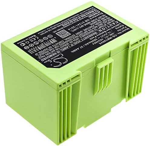 Батерија за замена на Камерон Сино за IROBOT 5150 7550 E5 E5150 E515020 E5152 I7158 I7 E5158 I7558, одговара на Дел бр 4624864 ABL-D1,14.4V Li-Ion 2600MAH/37.44WH