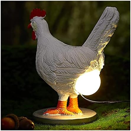 Кокошка пилешка ламба со јајце во задник, пилешка јајце ламба во задник Чудна ламба, смола пилешко јајце ноќ, лежење на пилешки ламби за пилешко месо со USB