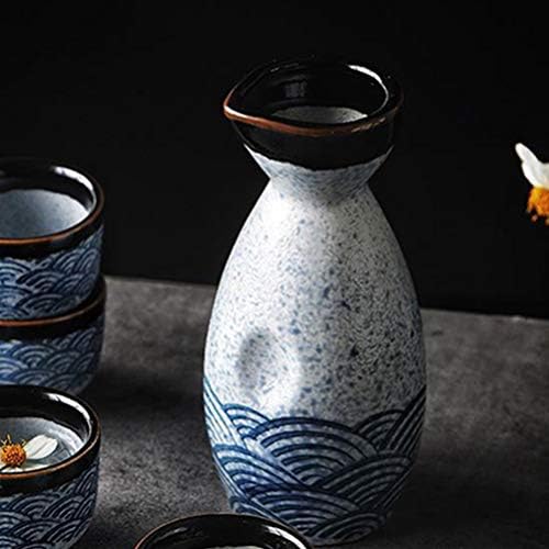 Шише од порцелан од хемотон, јапонски токури, саке за садови, традиционална керамика, служејќи шише карафе за домашна забава