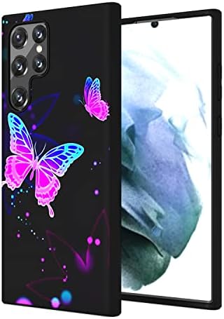 RTLINK Најдобар телефонски случај за Samsung Galaxy S22 Ultra 5G мек флексибилен телефонски капак на TPU, тенок фит-шок-изобилен заштитен