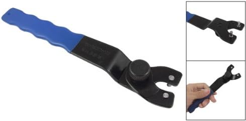 Прилагодлив клуч за мелница за мелница Uxcell, 10-30мм, сина/црна боја
