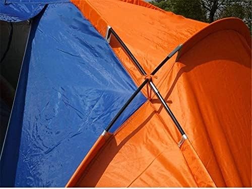 Кампување шатор 5-8 лице голем шатор за кампување двоен слој водоотпорен две спални шатори за патувања за семејни забави за