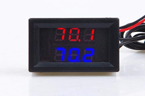 Дигитален термометар Livisn, -58 ℉ ~ ~ 257 ℉ Сензор за мерач на мерач на автоматска температура на автомобили, DC 8-80V Fahrenheit