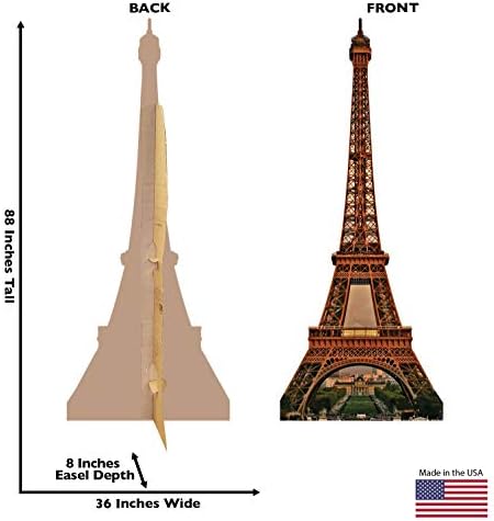 Напредна Графика Ајфеловата Кула Големина На Животот Картонски Исечок Стендап