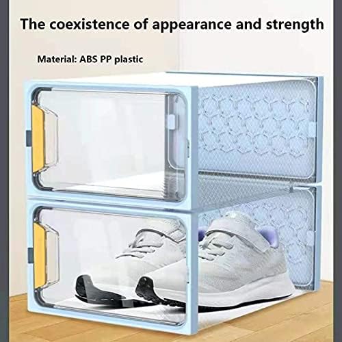 Кутија за чување кутија за чевли за чевли Транспарентно задебелена задебелена прашина за чевли за чевли Тип на фиоки, издржливи, лесни