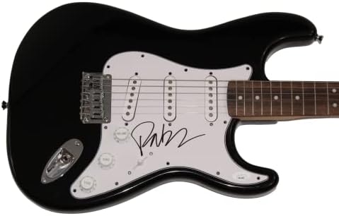 Пат Монахан потпиша автограм со целосна големина Црна Фендер Стратокастер Електрична гитара w/ Jamesејмс Спенс ЈСА автентикација