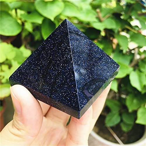 Jongia 4-5cm сина песочна песочна кварц лековита пирамида природен минерален триаголник кристална точка