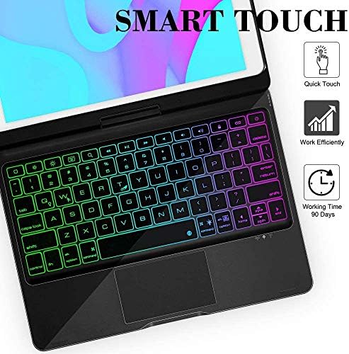 Touchpad iPad 8-Та Генерација Тастатура Случај-тастатура 7-Та Генерација, iPad Pro 10,5-инчен Вграден Во Touchpad-Јаболко Молив Држач-Повеќебојно