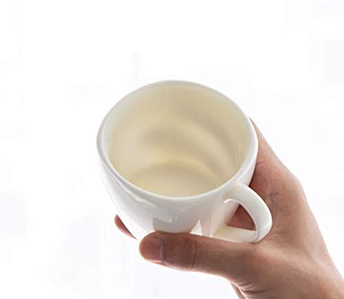 Чај Кафе Чаша 6,8 Мл Бели Порцелански Кафе Чаши Со Дрвена Чинија И Златна Лажица Керамички Капучино Чаша, Млеко Чаша За Чај