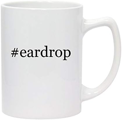 Производи од Моландра #eardrop - 14oz хаштаг бел керамички државник за кафе