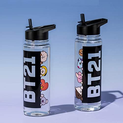 BT21 шише со вода со слама - официјално лиценцирана стока за БТС
