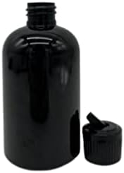 Природни фарми 4 мл црна Бостон БПА бесплатни шишиња - 6 пакувања со празни контејнери за полнење - Производи за чистење на есенцијални