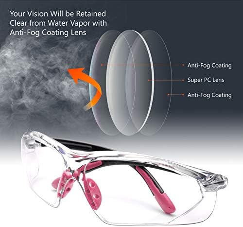 Safeear Anti Fog Z87 Безбедносни очила за мажи и жени заштитни очила за очила за очила