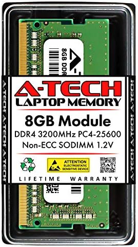 A-Tech 8GB RAM МЕМОРИЈА за Acer Нитро 5 AN515-44 Игри Лаптоп | DDR4 3200MHz SODIMM PC4 - 25600 Меморија Надградба Модул