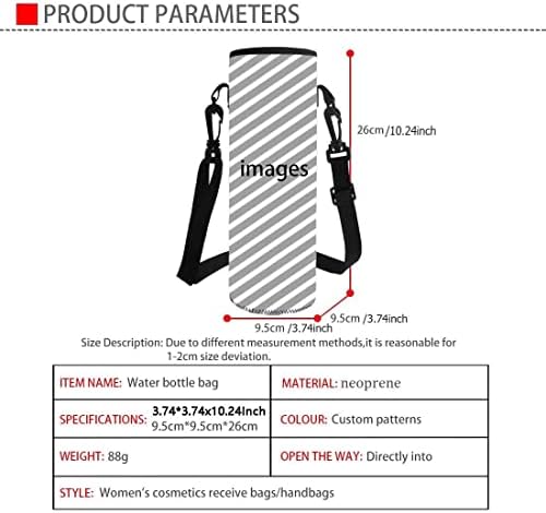 Jndtueit Фудбалска вода шише носач торба за прашка, куќиште за ракави за ракави од печурки, држач за носач на ракав со рамо со лента за рамо