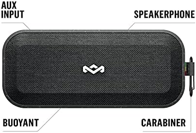 House of Marley No Bounds XL: Водоотпорен звучник со безжична Bluetooth конекција, 16 часа затворено/надворешно играње и одржливи материјали,