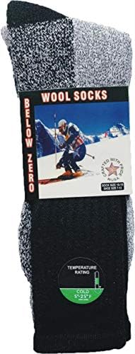 Дијамант Starвезда Мерино Волна чорапи 6 пара термички чорапи изолирани за ладно време зимски чорапи за мажи и жени
