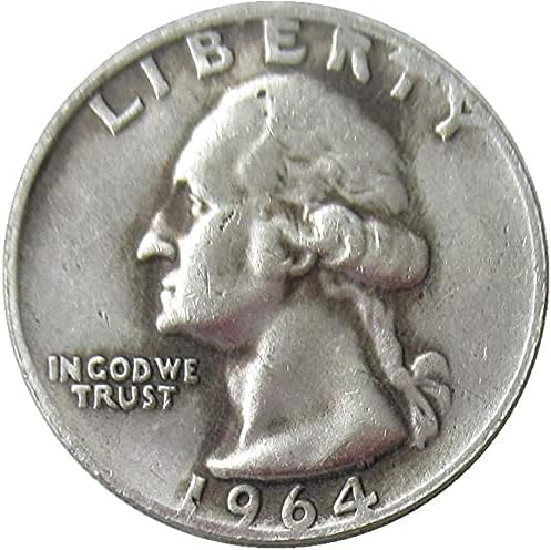 САД 25 центи Вашингтон 1964 Сребрена копија копија комеморативни монети