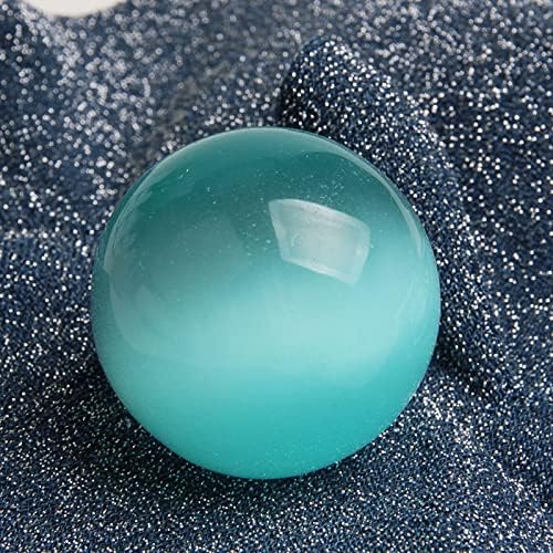 Acxico 1 парчиња 40мм ретко природно сино око мачка кварц сфера кристална топка заздравување камен декор