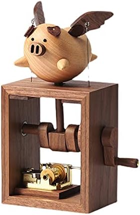 XJJZS Дома Декорација Музика Октаве кутија летање свиња Креативно дрво подарок годишнина за Денот на вineубените Единствени подароци