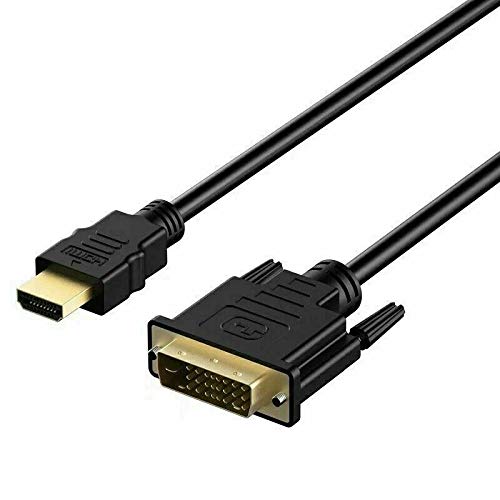 HDMI до DVI-D 24+1 пински монитор Адаптер Адаптер Кабел машки/машки HDTV 5 ft